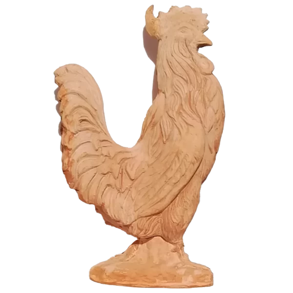 Gallo grande in terracotta